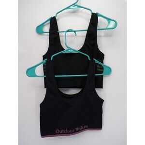 2 Outdoor Voices Black Sports Bras